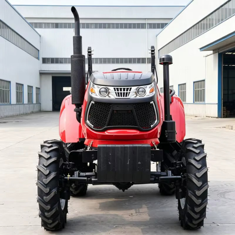 AIWEIYA Vierrad-Traktor in Rot: Hocheffizienter Radfräser für die Landwirtschaft zur Tiefenlockerung und Rotationsbearbeitung - Bild 2