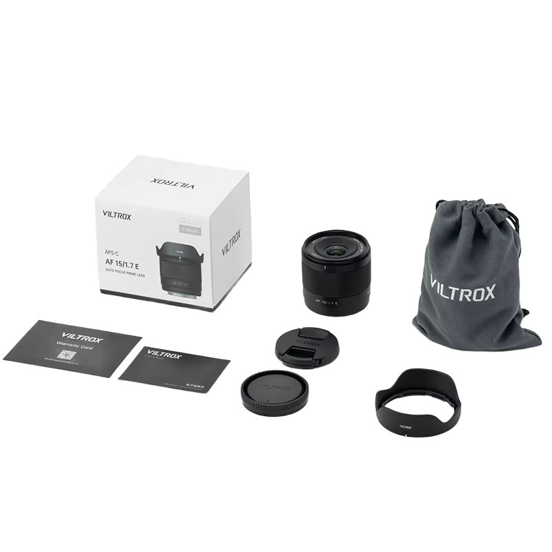 Viltrox AF 15mm f/1.7 Air Objektiv für APS-C spiegellose Kameras mit Sony E, Fujifilm XF und Nikon Z Mount, Schwarz - Bild 1