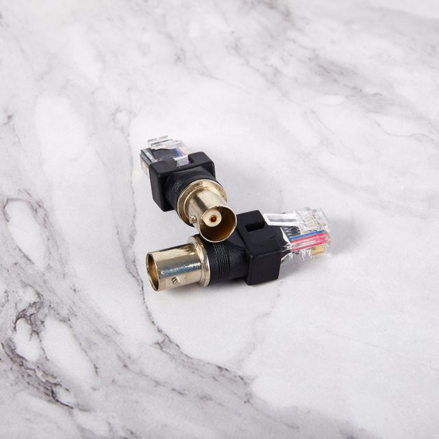 SAFENH BNC Weibliche Buchse auf RJ45 Stecker RF Adapter Koaxial Koppler in Schwarz - Bild 1