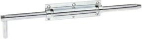 GAH Alberts Bolzen-Stangenriegel aus Stahl, gelb verzinkt, Ausschub 120 mm, Länge: 400 mm, Breite: 57 mm - Bild 1