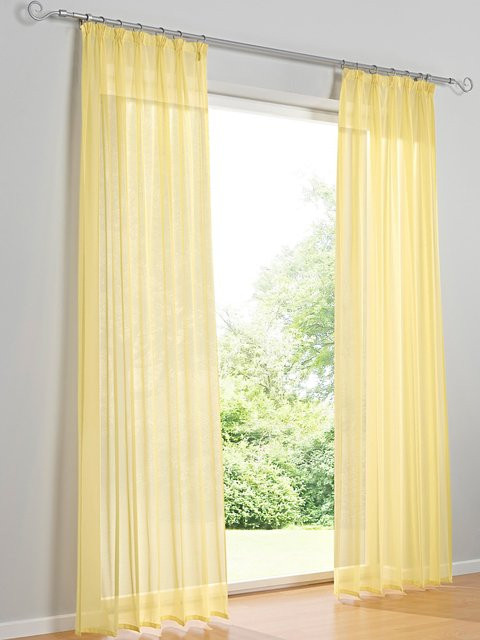 Heine Home Dekostore in Transparent und Gelb aus 100% Polyester, B/H: 140 x 145 cm - Bild 1