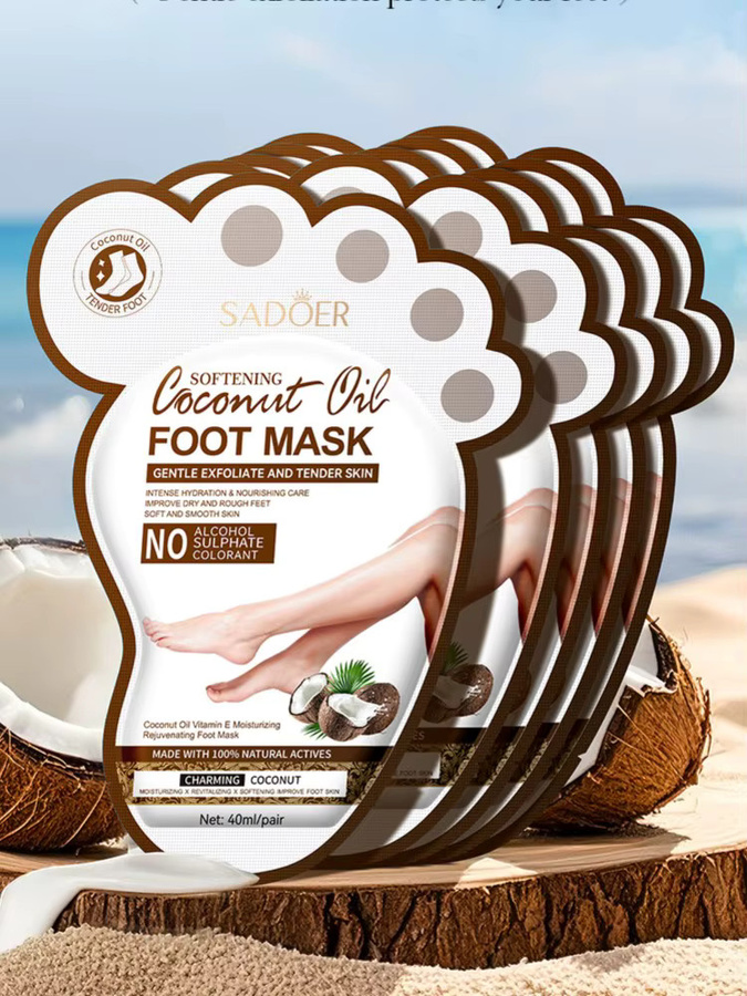 SADOER Coconut Fußmaske, Unisex - Bild 4