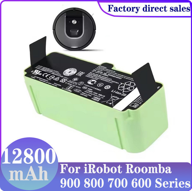 iRobot Lithium-Ionen-Akku 12800mAh für Roomba Reiniger der Serien 600, 700, 800 und 900 in Grün - Bild 1