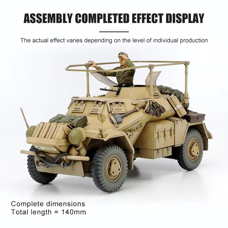 Tamiya Sd.Kfz.223 gepanzertes Befehlsfahrzeug, Modellbausatz, 1:35, ab 10 Jahren - Bild 2