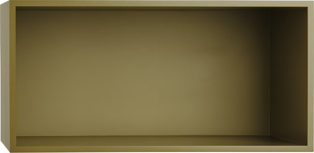 Muuto Mini Stacked 2.0 Wandregal mit Rückwand in Braun und Beige Matt - Bild 1