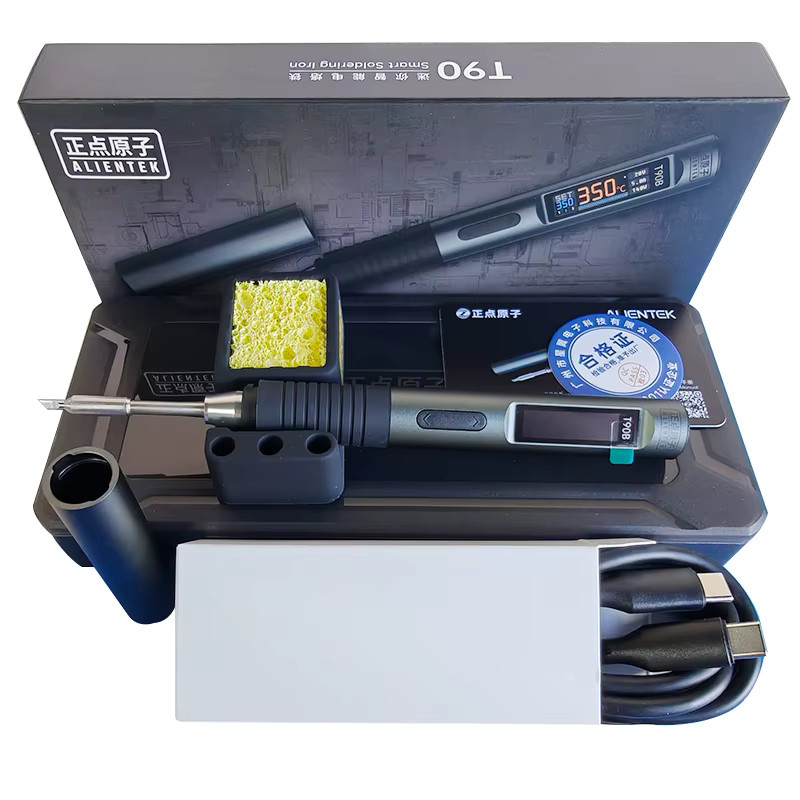 ALIENTEK T90 Elektrischer Lötkolben 140W mit Digitalanzeige und automatischem Ruhemodus für BGA Präzisions-Lötungen und Reparaturen - Bild 4