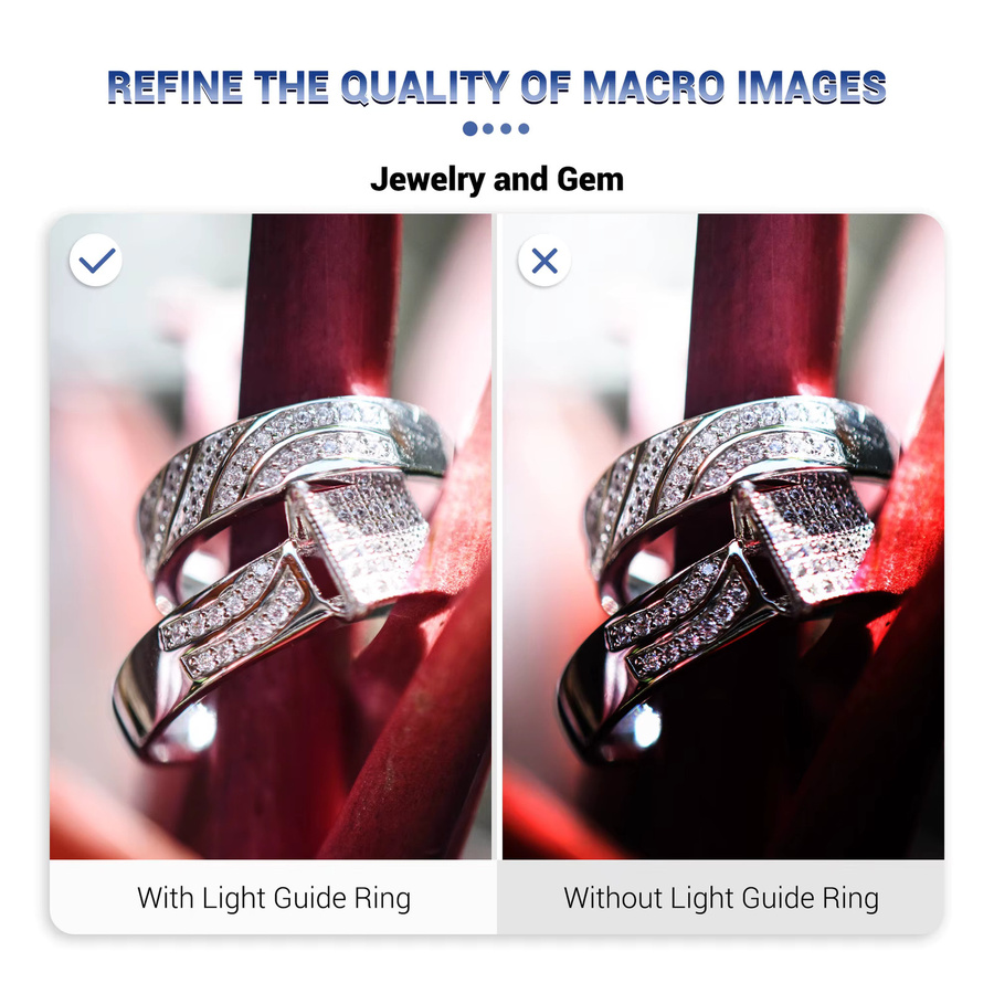 JJC LED-Lichtleiterring als Ersatz für den Olympus LG-1 Makro-Ringlichtblitz für Olympus Tough TG-7 TG-6 TG-5 TG-4 TG-3 TG-2 TG-1 - Bild 3