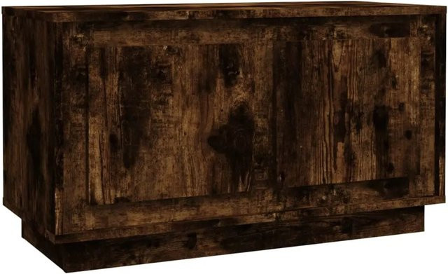 vidaXL TV-Schrank aus Holzwerkstoff in Räuchereiche, Braun, B/T/H: 80 x 35 x 45 cm - Bild 1