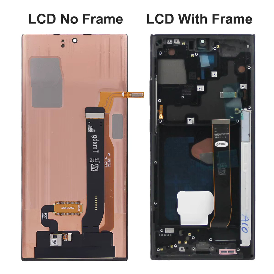 Samsung OLED Display mit Rahmen für Note 20 Ultra 5G in Gold - Bild 2
