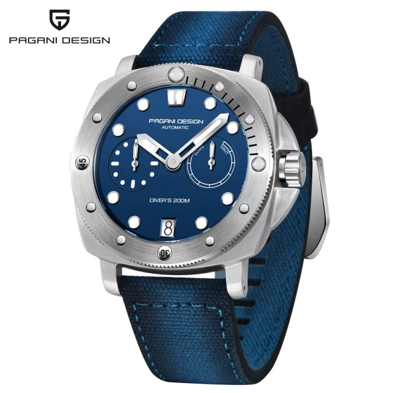 PAGANI DESIGN Automatik-Taucheruhr, Edelstahl, Saphirglas, Herren - Bild 2