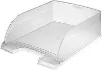 Leitz Briefablage Jumbo Plus DIN A4 aus Kunststoff, transparent, Breite: 35,7 cm, Tiefe: 25,5 cm, Höhe: 10,3 cm - Bild 1