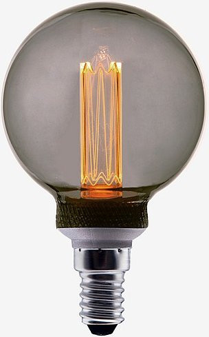 PR Home FUTURE LED SMOKEY Vintage Lichtquelle E14 in Grau Transparent - Bild 1
