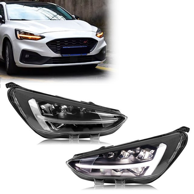 LED-Scheinwerfer-Set mit sequentiellen Blinkern für Ford Focus MK4 IV 2019–2021 ST-Line, Titan und Trend - Bild 1