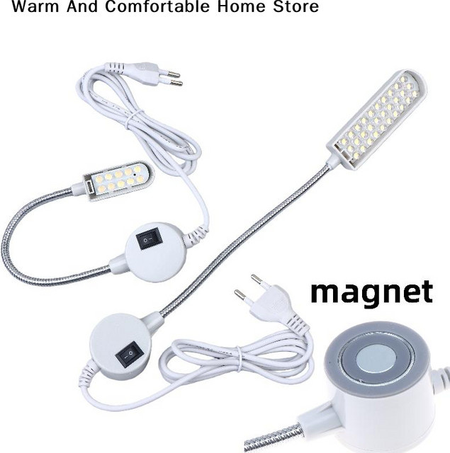 Ouhoe Magnetische LED Nähmaschinenleuchte in Weiß mit Schalter für DIY-Arbeiten und zum Lesen - Bild 1