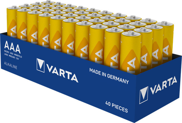 Varta Longlife Batterien, 40 Stück, Gelb - Bild 1