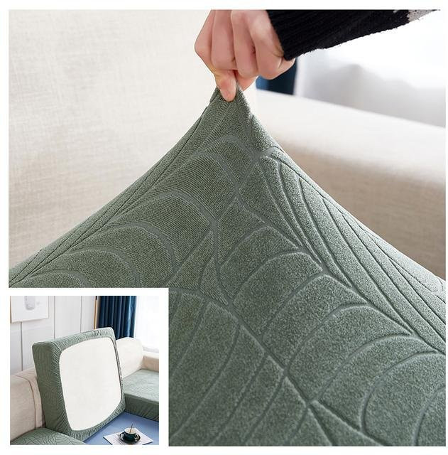 Wasserdichter Jacquard Sofa-Schonbezug von Yiran Furniture, dehnbarer und waschbarer Ecksofa-Bezug in Grün - Bild 1
