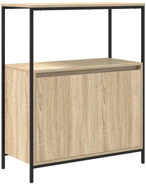 vidaXL Badschrank Sonoma-Eiche mit Regalen und Türen, B/T/H: 76,5 x 35 x 95 cm - Bild 1