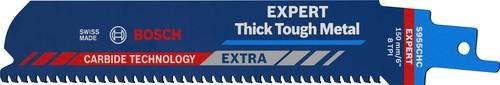 Bosch Expert Thick Tough Metal S 955 CHC Säbelsägeblatt-Set für Rohre und Metallprofile, 3 Stück, Breite: 25 mm, Länge: 150 mm - Bild 1