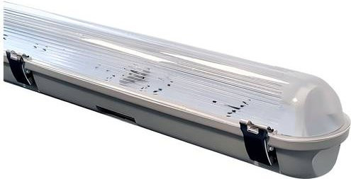 Insatech LED-Feuchtraum-Wannenleuchte G13 in Lichtgrau mit IP65 Schutzart - Bild 1