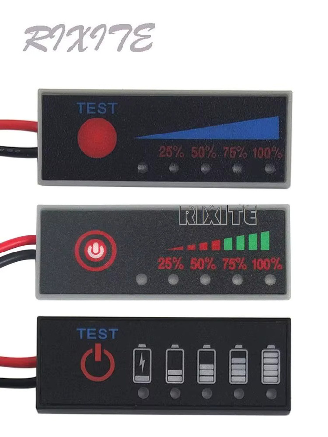 RIXITE Batterieladeanzeige 18650 Lithium-Ionen-Kapazitätstester mit intelligenter Leistungsanzeige für 1S bis 7S (3,7V-29,4V) - Bild 2