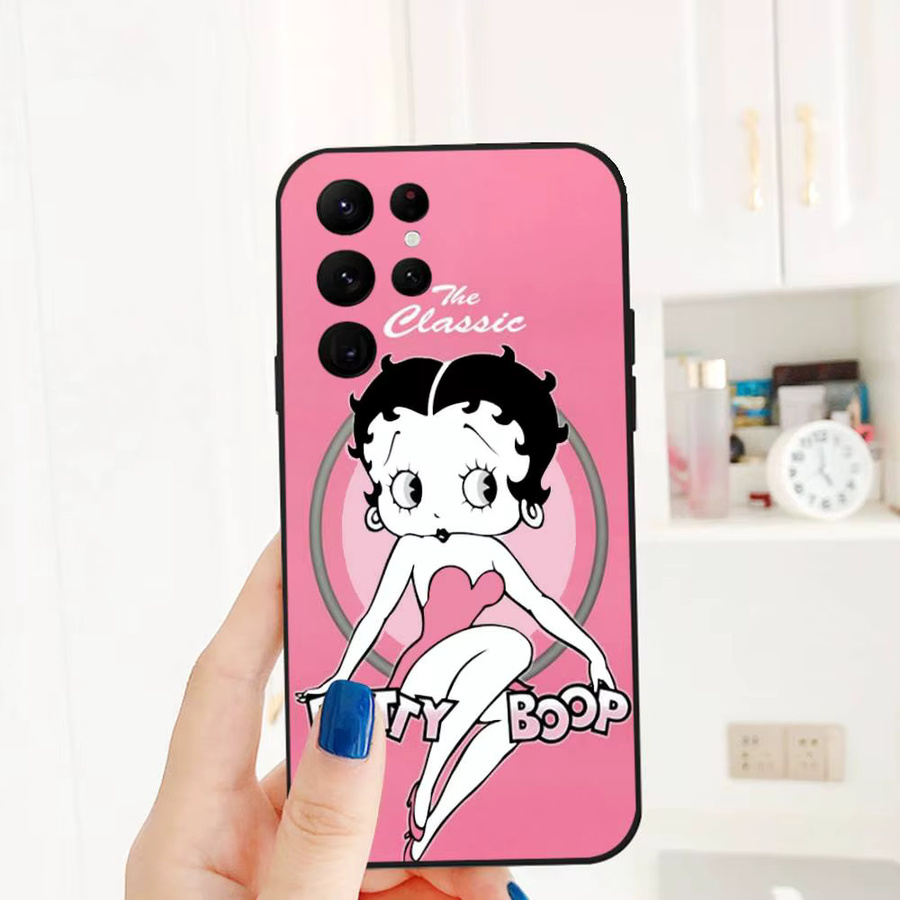Anime B-Betty Softshell Handyhülle für Samsung Galaxy S21 S22 S23 S24 S25 FE Plus in Schwarz - Bild 4