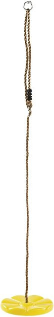 Axi Tellerschaukel Gelb mit Blumenmuster aus HDPE Polyethylen, B/T/H: 28 x 28 x 4 cm - Bild 1