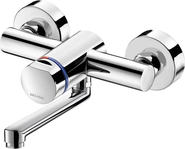 Delabie TEMPOMIX3 WT Einhand-Selbstschlussmischer verchromt mit Auslauf 150 mm - Bild 1