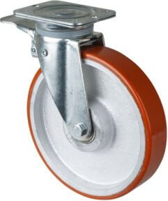 BS Schwerlastrolle N120.C10.251 mit Schraubbefestigung aus Kunststoff in Orange - Bild 1