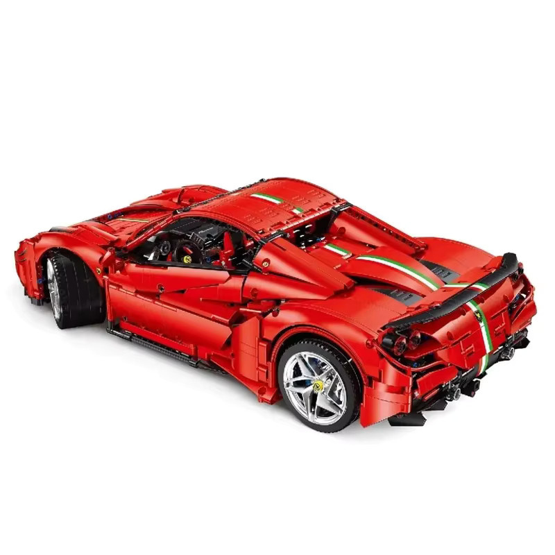 Barweer MOC F8 Klassisches Rotes Supercar Bausteine Set mit 3781 Teilen als Technisches Montage Sport Auto Racing Modell für Sammler - Bild 2