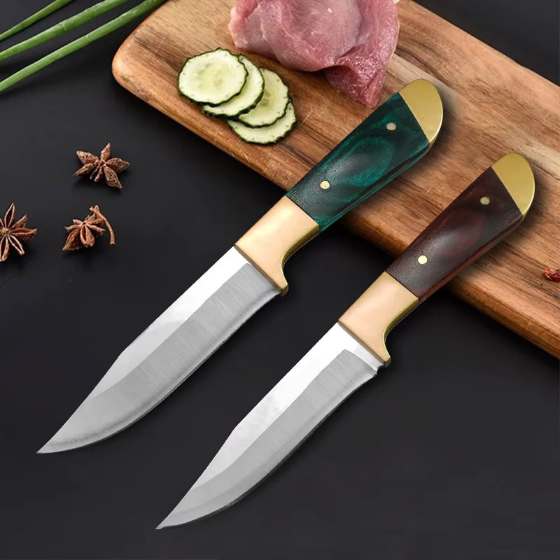 Multifunktionales Ausbeinmesser von GuanQi zum Schneiden von Fleisch, Gemüse und Obst mit Kunststoffgriff in Mehrfarbig - Bild 4