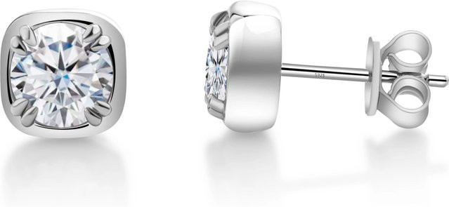 BIJOX STORY Ohrstecker 925 Silber, Moissanit, Damen - Bild 1