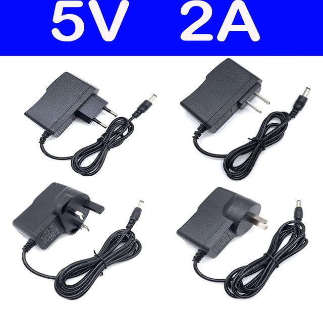 Netzteil DC 5V 2A Konverter Adapter für Android TV Box T95 X96 Max H96, Schwarz - Bild 1