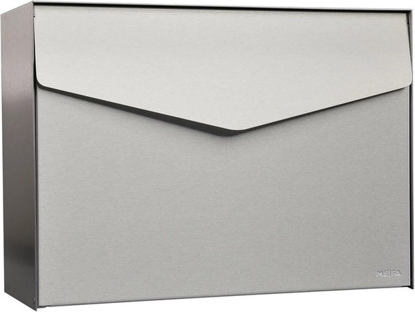 MEFA Briefkasten Letter 112 aus Edelstahl in Silber, B/T/H: 43 x 31,2 x 11,9 cm