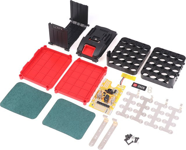 ESHYLALA DIY 21700 Li-Ion Batteriegehäuse mit BMS-Platine und Ladeschutz für 5 bis 20 Batterien - Bild 1
