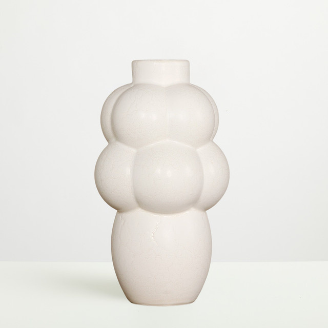 Keramikvase Ballon von BLUME2000 in Beige mit organischer Form - Bild 1