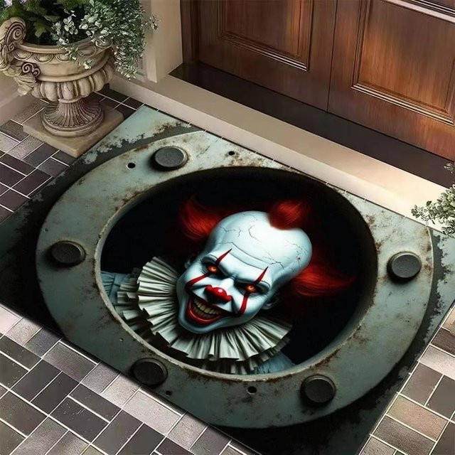 Rutschfester Halloween Clown Teppich von Lodestar in Mehrfarbig, B/T: 80 x 50 cm - Bild 1
