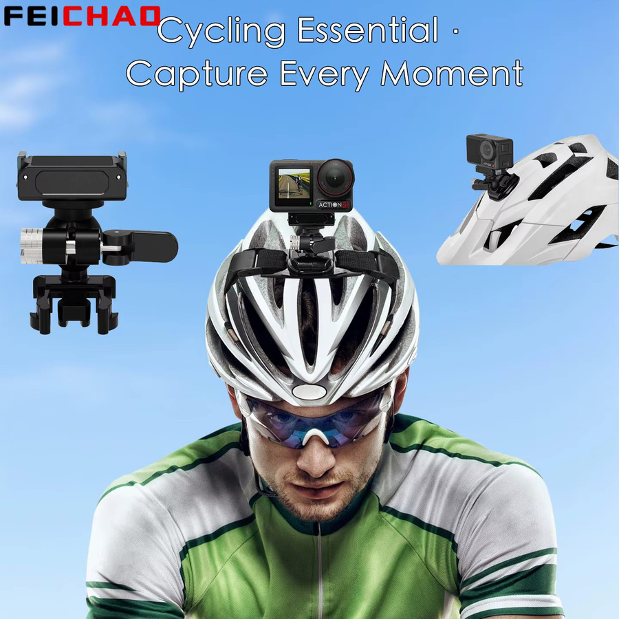 FEICHAO Magnetische Kamera-Halterung mit Schnellverschluss-Schnallenbasis und 360-Grad-Drehgelenk in Schwarz für GoPro, Insta360 und DJI Osmo Pocket - Bild 3