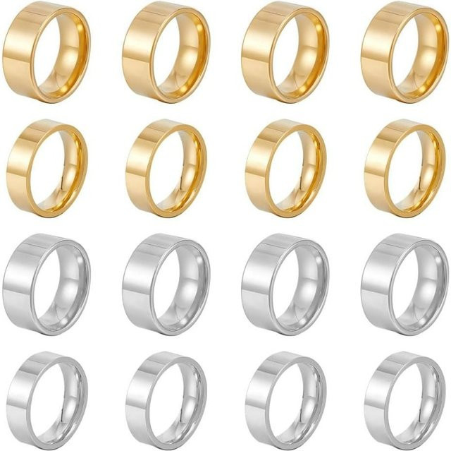 Ring Edelstahl, Bicolor, Unisex, Größe 6 - Bild 1