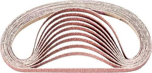 PFERD Korund Schleifband für Bandschleifer, Körnung 60, Farbe Braun, B: 6 mm, L: 305 mm, 100 Stück - Bild 1