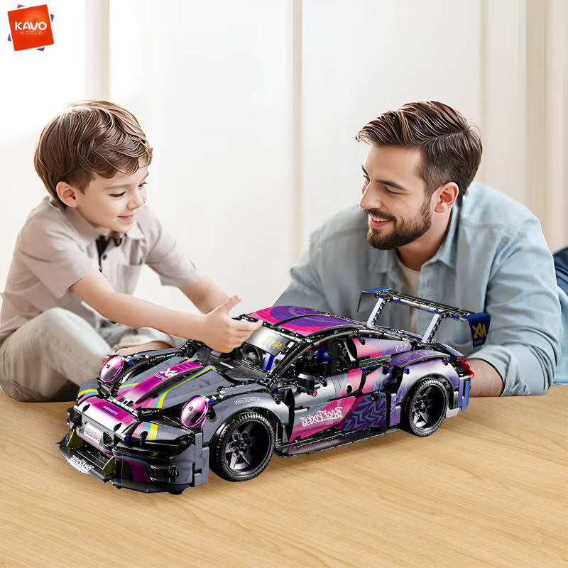 KAVOWORLD Lila Sportwagen Baukasten, 1:10, 1611 Teile - Bild 4