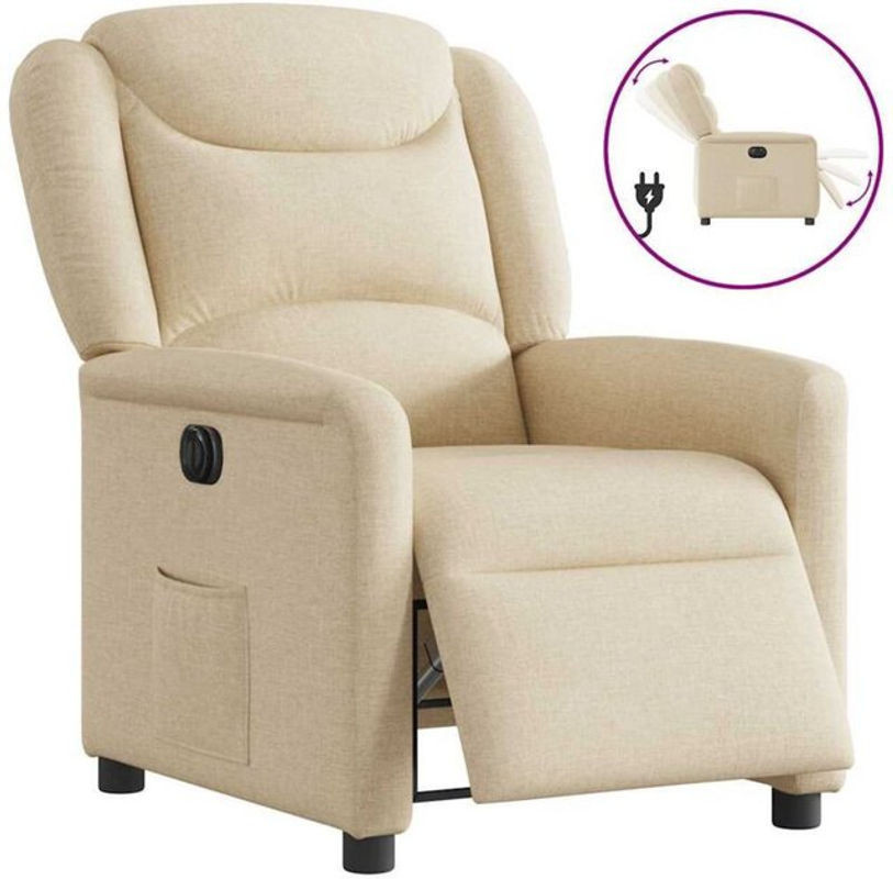 Elektrischer Relaxsessel von vidaxl in Beige aus Stoff und Polyester - Bild 1