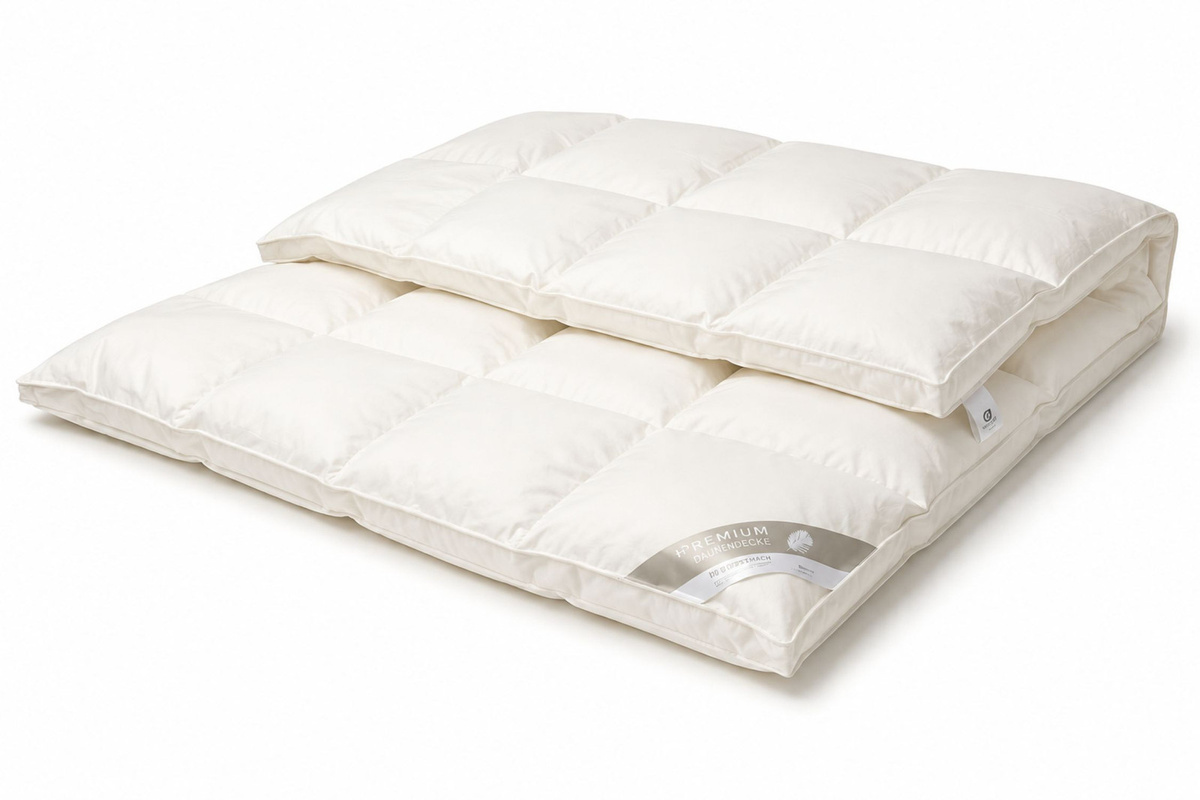 Betten Hofmann TRAUM Daunenbett mit Kassette aus 100% Daunen, Weiß, B/T/H: 200 x 200 cm - Bild 1