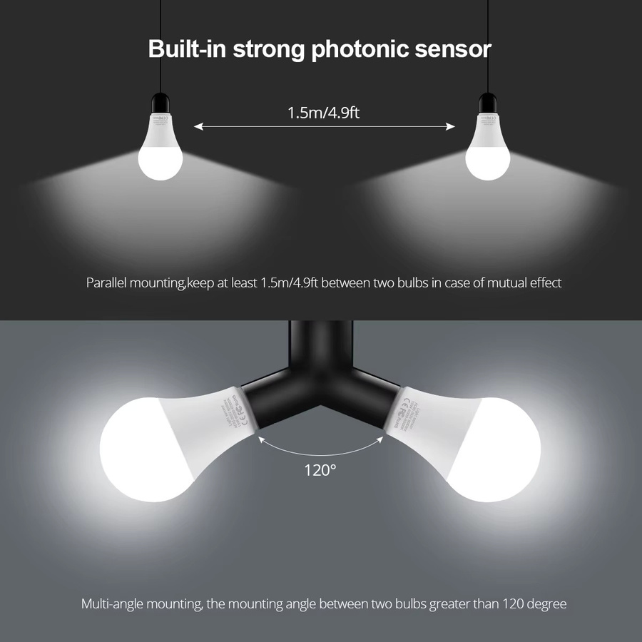 MALITAI 15W E27 LED Glühbirne mit Lichtsensor in Weiß für Dämmerung und Morgendämmerung - Bild 3