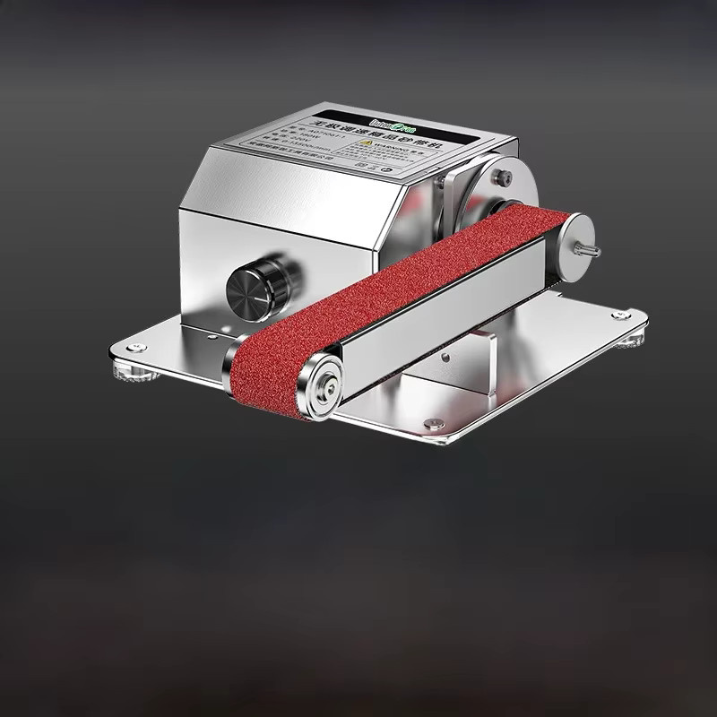 Dutoofree Mini-Elektro-Bandschleifer mit einstellbarer Geschwindigkeit, Tischgerät zum Schärfen und Polieren, Silber - Bild 7