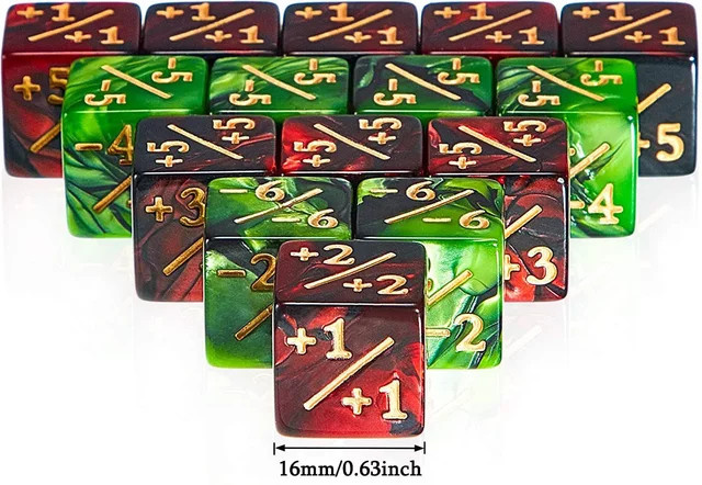 Ninth World Würfelzähler, 10-teiliges Set, 16 mm, 6-seitig, Magic The Gathering - Bild 1