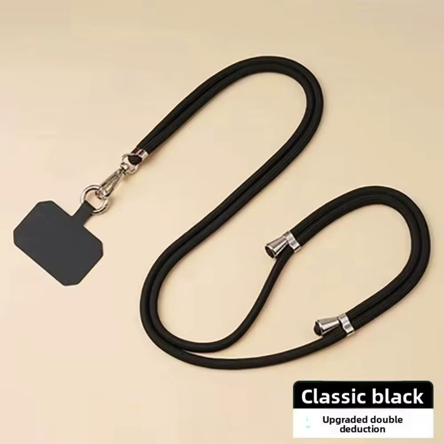 Universeller Handy-Lanyard Halsgurt und Crossbody Schultergurt für Smartphones in Grau und Grün - Bild 1