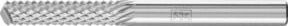 PFERD Hartmetall Frässtift Zylinder ZYA für Kunststoffe GFK/CFK, Farbe: Silber, Durchmesser: 6 mm, Länge: 25 mm, Schaft-Durchmesser: 6 mm - Bild 1