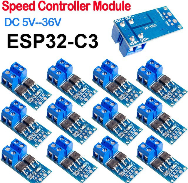 ALLOYSEED Mosfet Trigger Schalter Antriebsmodul DC 5V-36V PWM Einstellung Blau, 15A bis 30A, 0-20kHz - Bild 1