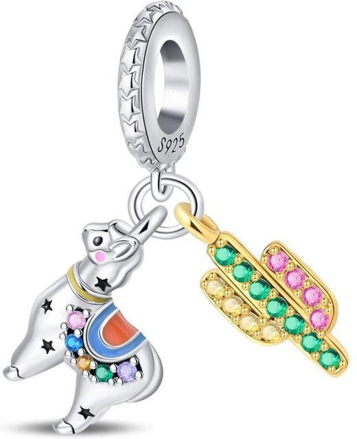 YIRAN Jewelry Anhänger, Kupferbeschichtetes Alpaka, Perle, Weiß, Damen - Bild 1