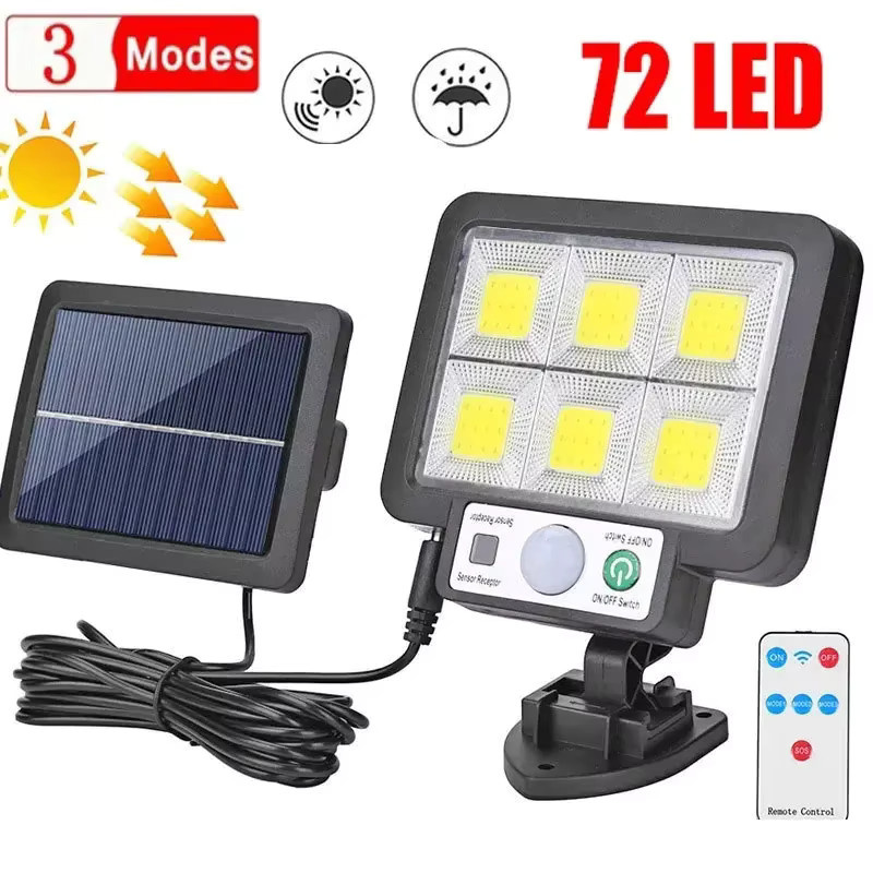 ESMARTER LED Solar Wandleuchte Schwarz mit Bewegungssensor und 3 Modi für Garten und Außenbereich - Bild 6
